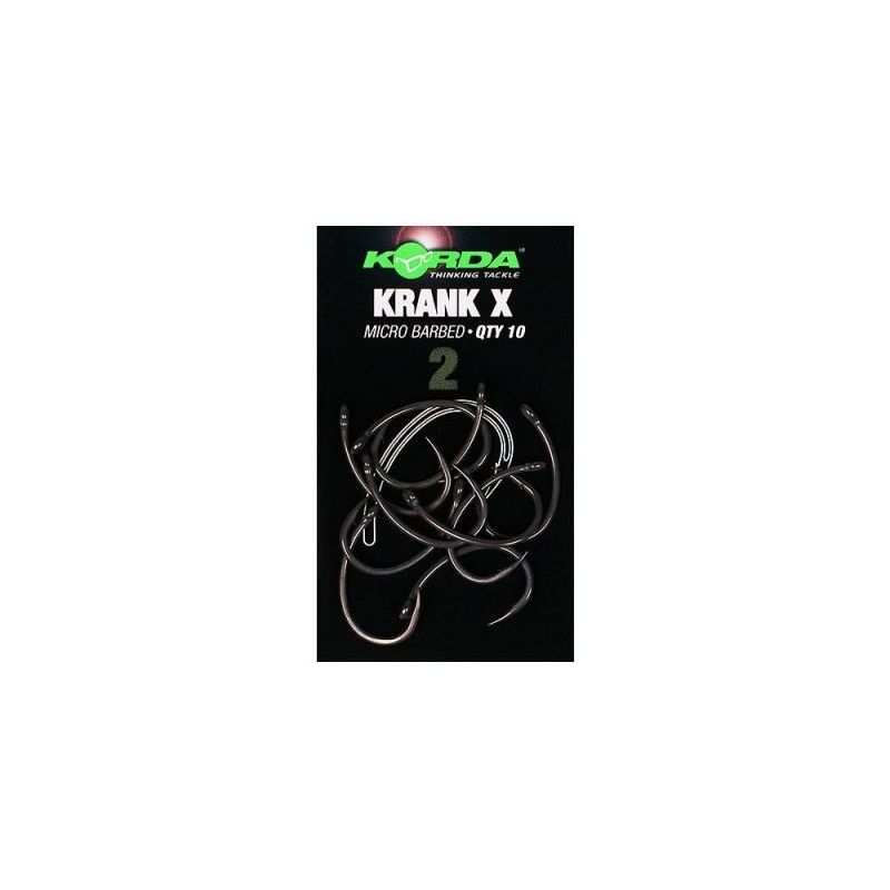 Korda Krank X Micro Barbed Size 02 – Hameçon Extra Robuste pour Carpes | CarpeConnect