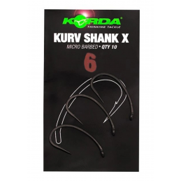 Korda Kurv Shank X Micro Barbed Size 06 – Hameçon Polyvalent et Renforcé | CarpeConnect
