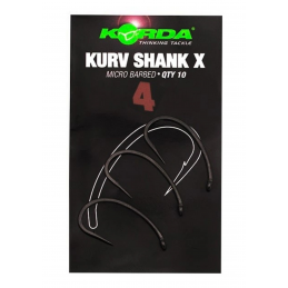 Korda Kurv Shank X Micro Barbed Size 04 – Hameçon Polyvalent et Renforcé | CarpeConnect