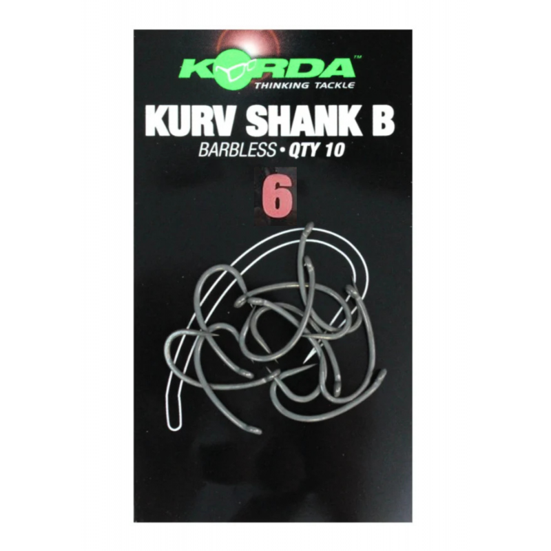 Korda Kurv Shank B Barbless Size 06 – Hameçon Polyvalent Sans Ardillon | CarpeConnect