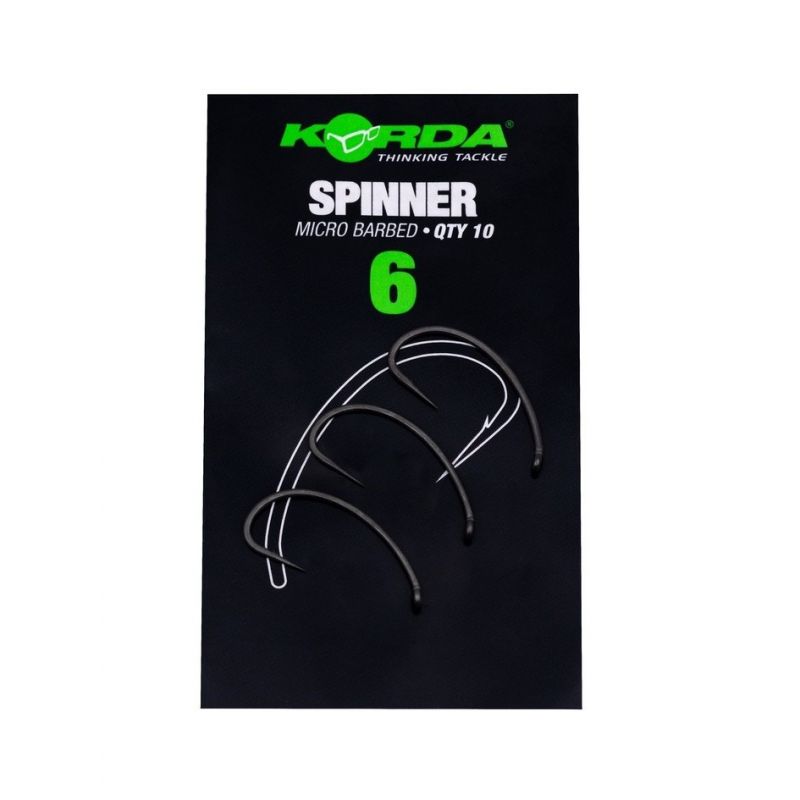 Korda Spinner Hook Micro Barbed Size 6 – Hameçon spécial Spinner Rig | CarpeConnect