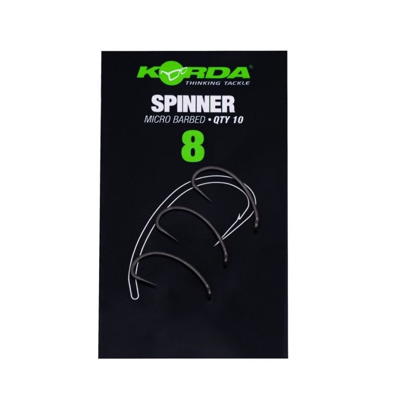 Korda Spinner Hook Micro Barbed Size 8 – Hameçon spécial Spinner Rig | CarpeConnect