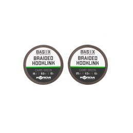 Korda Basix Braided Hooklink 18lb 10m Camo Green