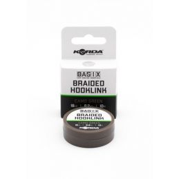 Korda Basix Braided Hooklink 18lb 10m Camo Green