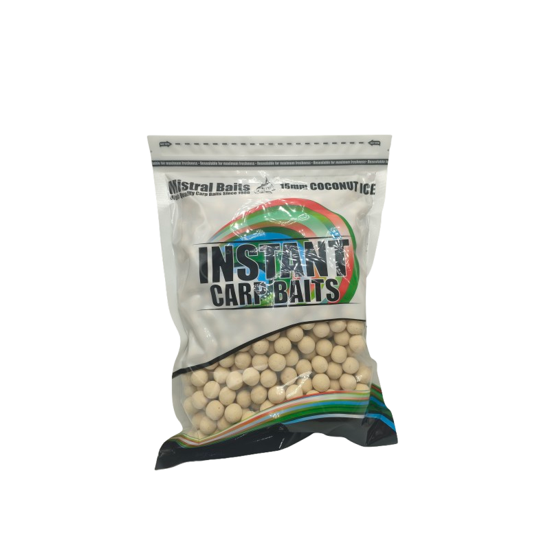 BOUILLETTES MISTRAL BAITS COCONUT ICE 15MM 1KG