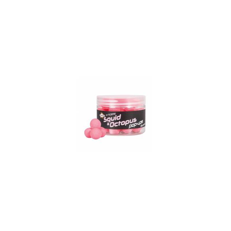 Dynamite Baits N-Ticers Squid Octopus Pop Ups 12 mm – Pop-Ups Flottants pour Carpe