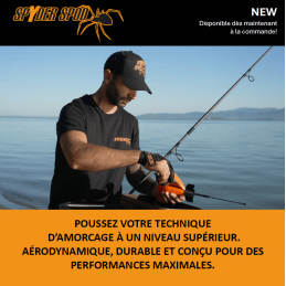Spyder Spod Medium Orange / Black – Precision Pêche, Lancers Longs, Night Glow