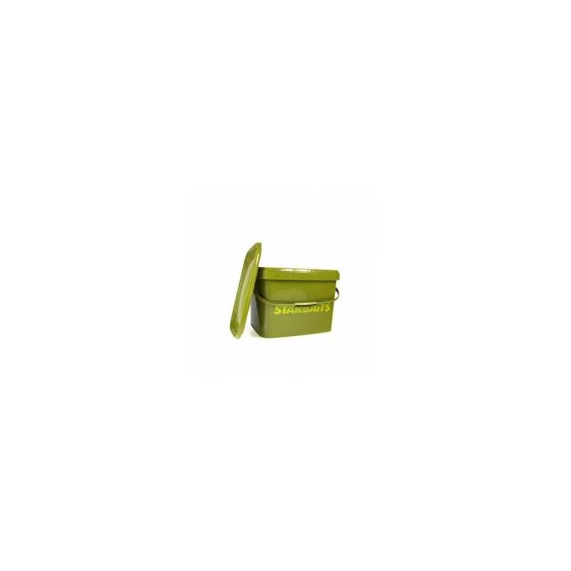 Starbaits Square Bucket 3.5L – Seau Carré Hermétique et Robuste