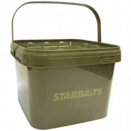 STARBAITS STB Square Bucket 21L – Seau Rectangulaire Hermétique et Robuste | CarpeConnect