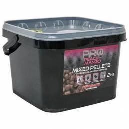 Starbaits Pro Peach Mango Pellets Mixed 2kg – Appâts fruités pour carpe | CarpeConnect