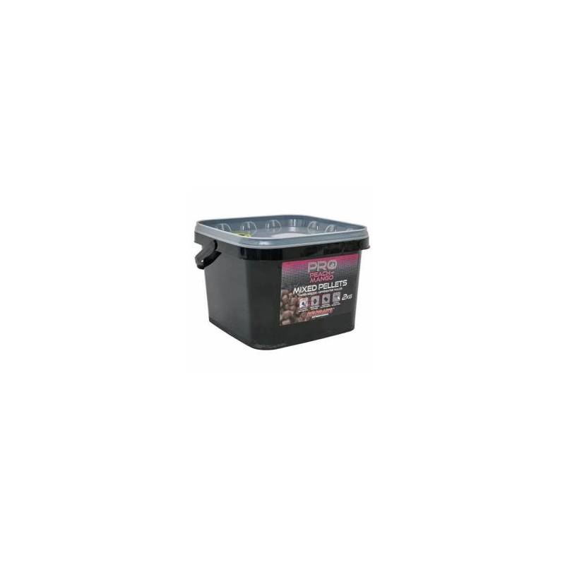 Starbaits Pro Peach Mango Pellets Mixed 2kg – Appâts fruités pour carpe | CarpeConnect