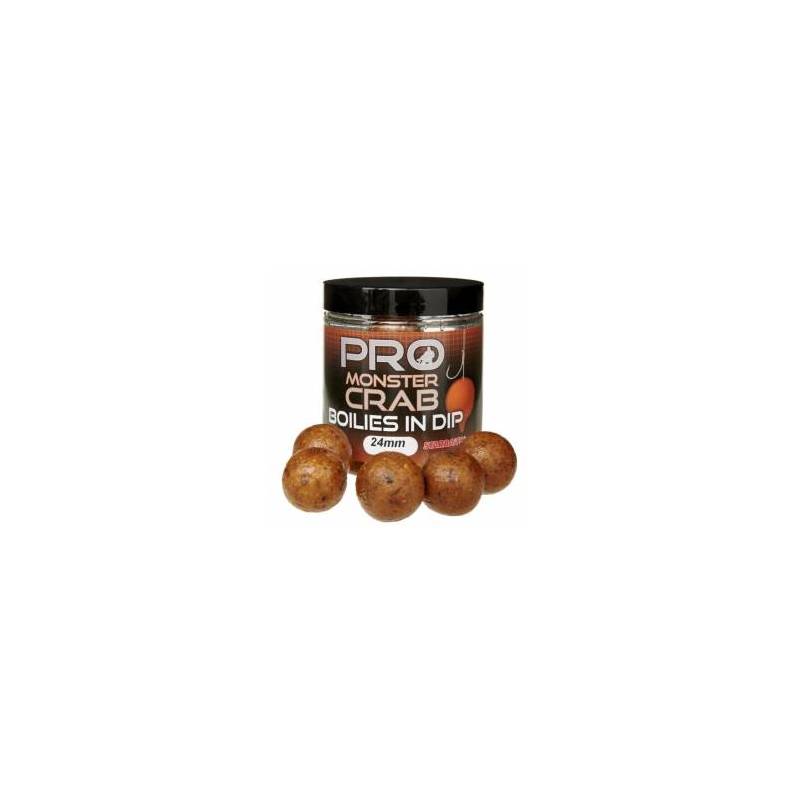 Starbaits Probiotic Boilies in Dip Monster Crab 24mm 150g – Bouillettes carpe attractives