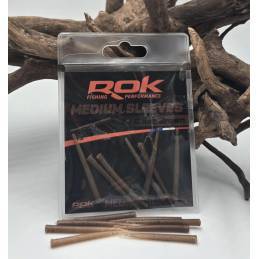 ROK Medium Sleeves N 40 Camo Brown – Manchons montage carpe | CarpeConnect