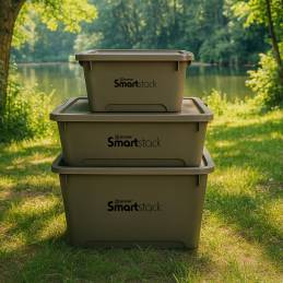 Boîte de rangement pêche SONIK SmartStack Large 66L empilable robuste