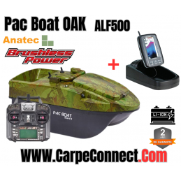 Bateau Amorceur Anatec Pac Boat Start'R Oak Lithium 16A + ALF500 | CarpeConnect