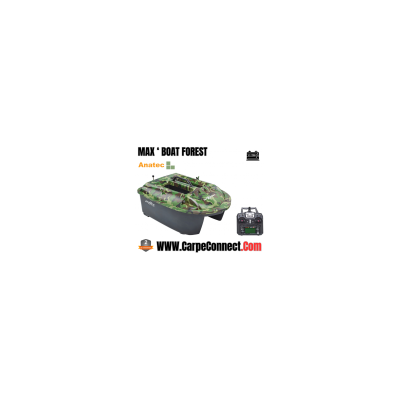 Bateau Amorceur Anatec Maxboat Forest Lithium AN-i6X Bi-Moteur 70cm Batterie Lithium