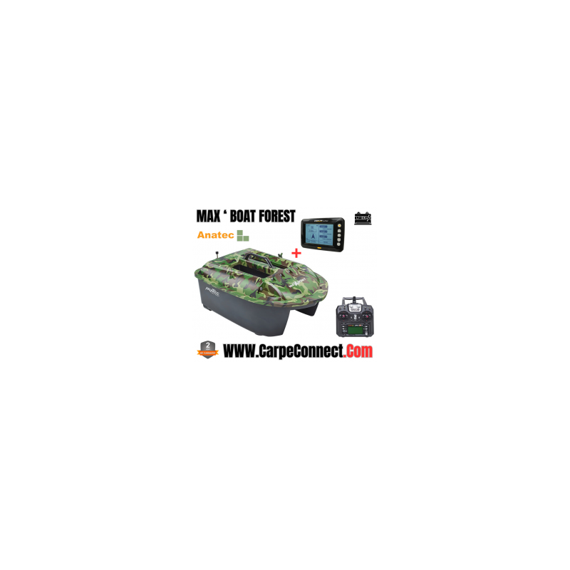 Bateau Amorceur Anatec Maxboat Forest Lithium AN-I6X + X-Pilot Toslon GPS