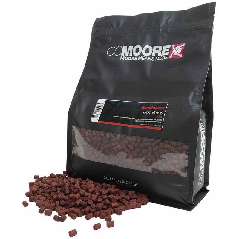 CC Moore Bloodworm Pellets 6 mm 1 kg pellets carpe vers de vase | CarpeConnect