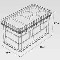 Nash Subterfuge Waterbox Carryall Large 47 L Étanche EVA | CarpeConnect