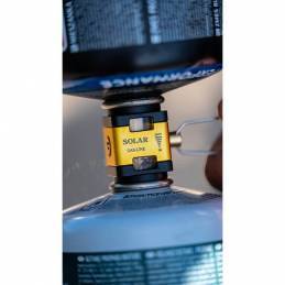 Solar Gas Link Valve – Valve de transfert gaz cartouche isobutane | CarpeConnect
