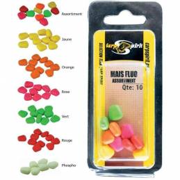 Carp Spirit Fluro Floating Corn Assort x10 – Maïs artificiel flottant carpe | CarpeConnect