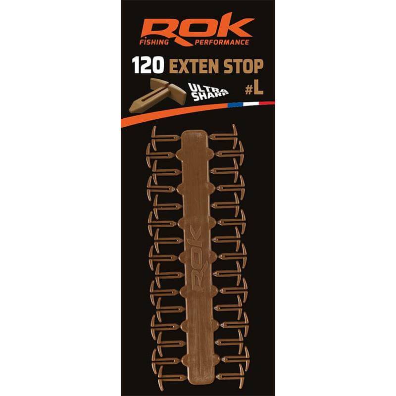 Rok Exten Stop L Brown - Stop appât ultra sharp pour carpe | CarpeConnect