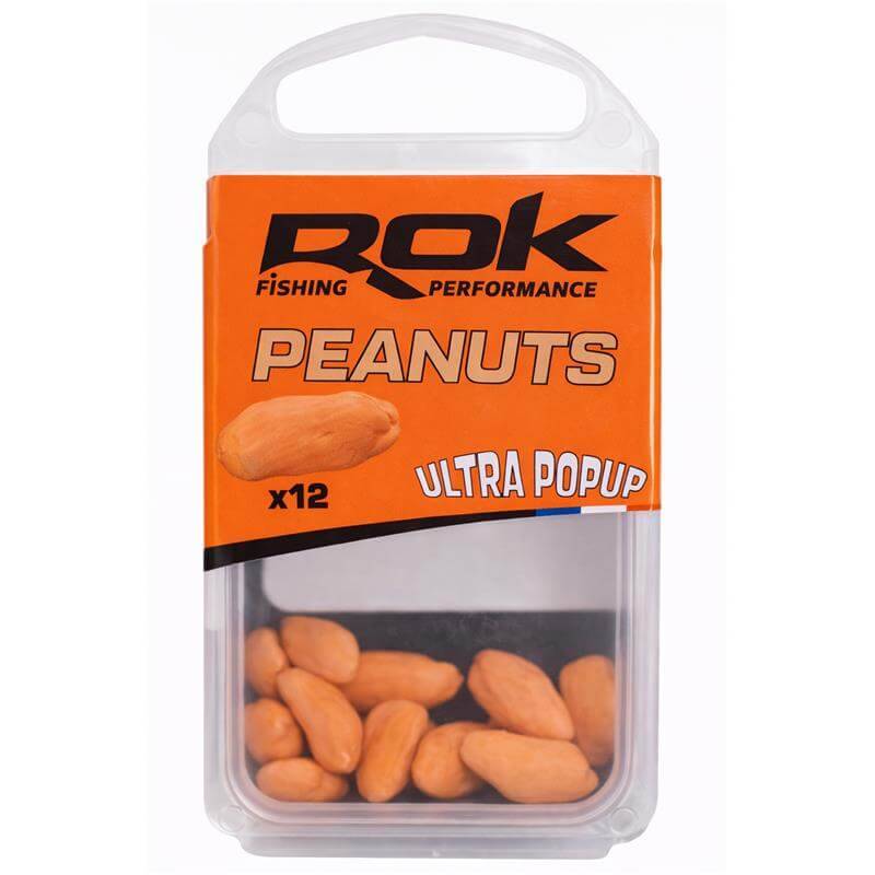 Rok Peanuts Ultra Pop-Up Orange x12 - Imitation cacahuète carpe | CarpeConnect