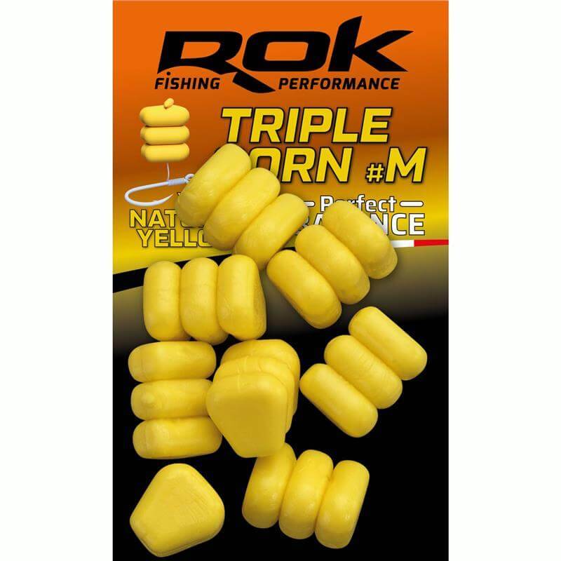 Rok Yellow Balanced Triple Corn M x15 - Maïs équilibré carpe | CarpeConnect