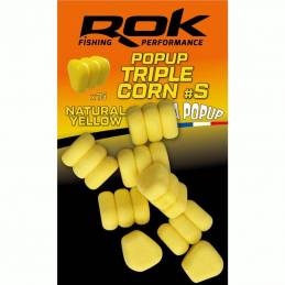 Rok Yellow Pop-Up Triple Corn S - Maïs flottant carpe | CarpeConnect