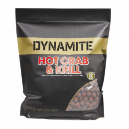 Dynamite Baits Hot Crab Krill 1 kg 12 mm - Bouillettes carpe attractives | CarpeConnect