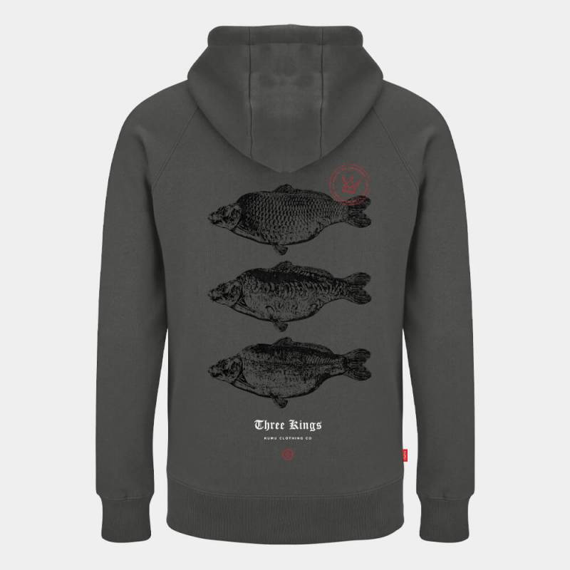 Sweat à Capuche Kumu 3 Rois Gris S – Confort & Style | CarpeConnect
