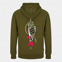 Sweat Homme Kumu Earn Your Stripes Hoodie Kaki – Confort et style | CarpeConnect