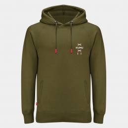 Sweat Homme Kumu Earn Your Stripes Hoodie Kaki – Confort et style | CarpeConnect