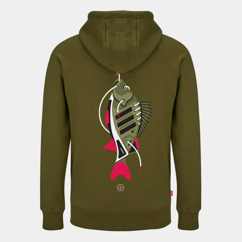 Sweat Homme Kumu Earn Your Stripes Hoodie Kaki – Confort et style | CarpeConnect