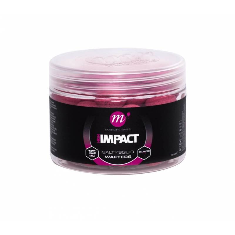 Mainline Hi Impact Salty Squid Wafter 15mm – Appâts équilibrés carpe | CarpeConnect