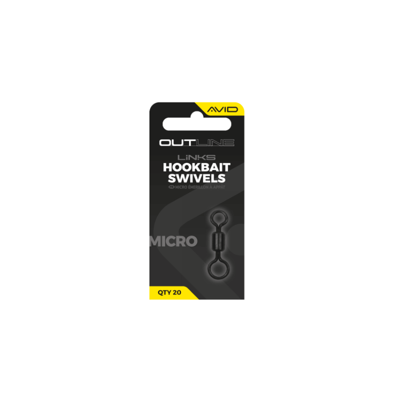 Avid Carp Outline Micro Hookbait Swivel Size 17 x20 | CarpeConnect