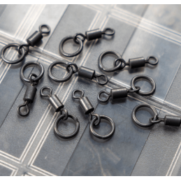 Avid Carp Ring Swivel Taille 11 - Pack 10 | CarpeConnect