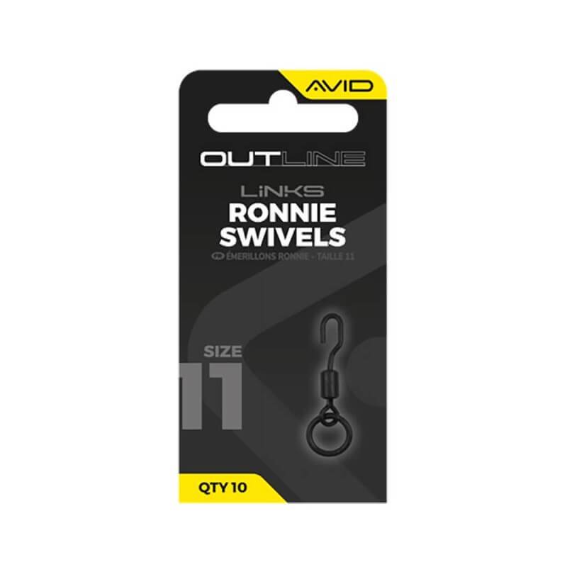 Avid Carp Ronnie Swivels Taille 11 - Pack 10 | CarpeConnect