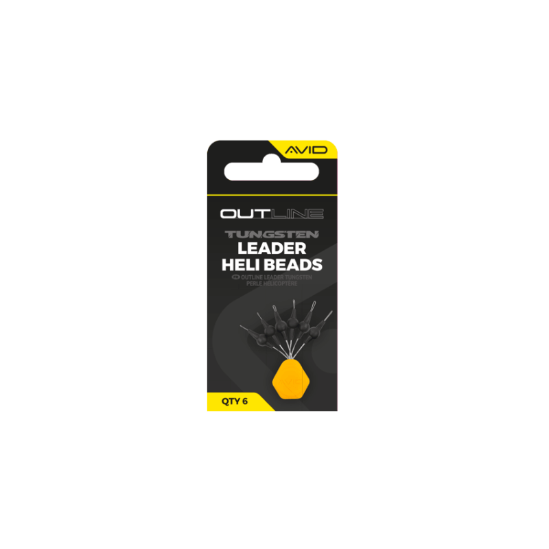 Avid Carp Tungsten Leader Heli Beads - Pack 6 | CarpeConnect