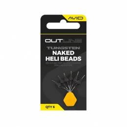 Avid Carp Tungsten Naked Heli Beads - Pack 6 | CarpeConnect