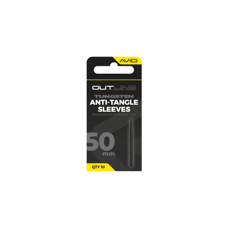 Avid Carp Tungsten Manchon Anti-Emmêlement 50 mm - Pack 20 | CarpeConnect