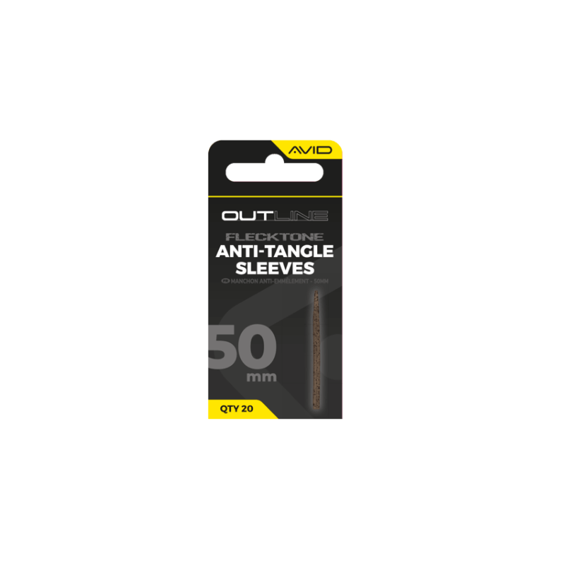 Avid Carp FleckTone Manchon Anti-Emmêlement 50 mm - Pack 20 | CarpeConnect