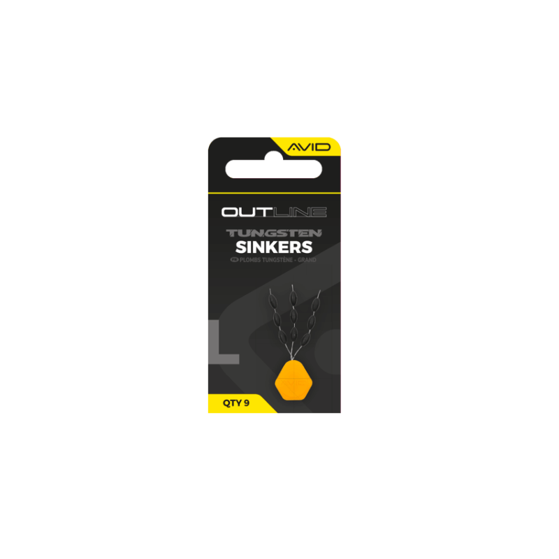 Avid Carp Outline Tungsten Sinkers Large | Plombs Tungstène Carpe