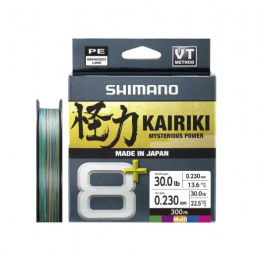 Shimano Kairiki 8+ Multi 300m 0.23mm 22.5kg 30lb Tresse 8 Brins Haute Résistance