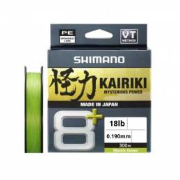 Shimano Kairiki 8+ Green 300m 0.19mm 12.8kg 18lb Tresse 8 Brins