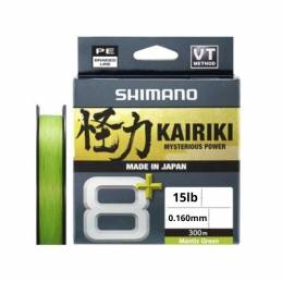 Shimano Kairiki 8+ Green 300m 0.19mm 12.8kg 18lb Tresse 8 Brins