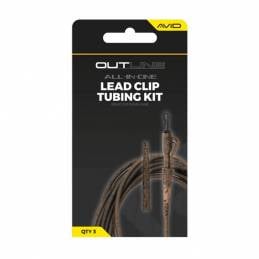 Avid Carp Outline Lead Clip Tubing Kit – Kit complet tubes et clips de plomb | CarpeConnect