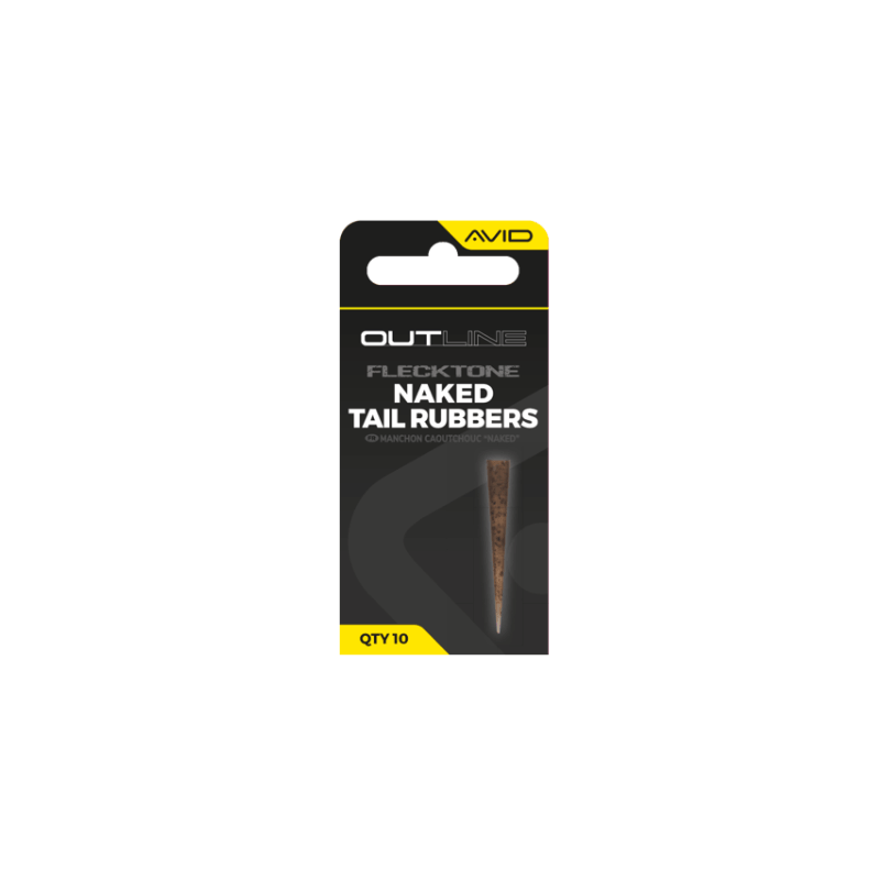 Avid Carp Outline FleckTone Naked Tail Rubber – Manchons caoutchouc coniques | CarpeConnect