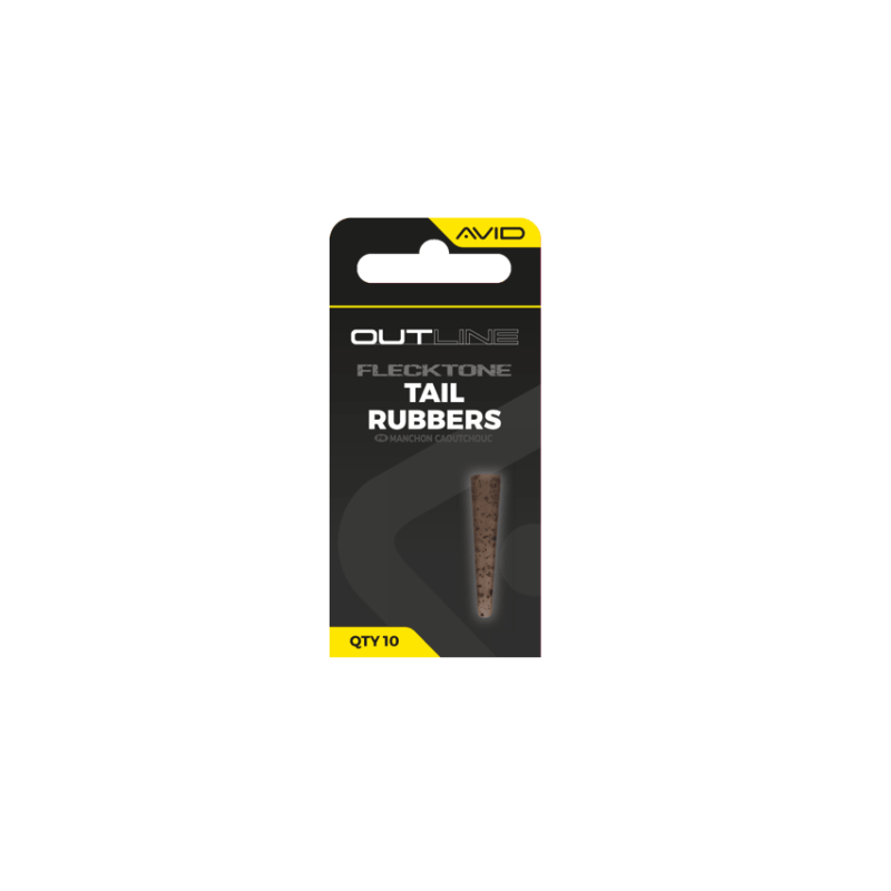Avid Carp Outline FleckTone Tail Rubber – Manchons caoutchouc pour clips de plomb | CarpeConnect