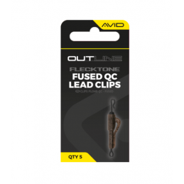 Avid Carp Outline FleckTone Fused Lead QC Clips – Clips de plomb monobloc | CarpeConnect